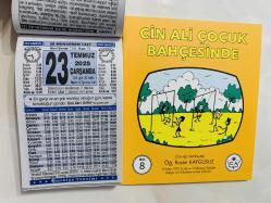 23 Temmuz 2025 hediyelik orijinal Türkiye takvim yaprağı (Cin Ali kitabı hediyeli:)