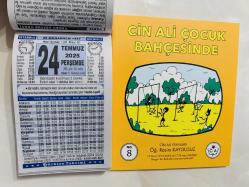 24 Temmuz 2025 hediyelik orijinal Türkiye takvim yaprağı (Cin Ali kitabı hediyeli:)