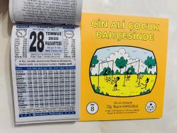 28 Temmuz 2025 hediyelik orijinal Türkiye takvim yaprağı (Cin Ali kitabı hediyeli:)