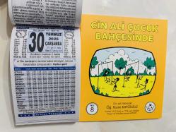 30 Temmuz 2025 hediyelik orijinal Türkiye takvim yaprağı (Cin Ali kitabı hediyeli:)