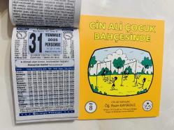 31 Temmuz 2025 hediyelik orijinal Türkiye takvim yaprağı (Cin Ali kitabı hediyeli:)