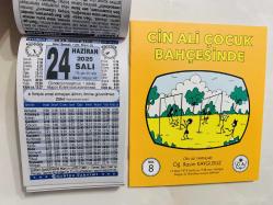 24 Haziran 2025 hediyelik orijinal Türkiye takvim yaprağı (Cin Ali kitabı hediyeli:)