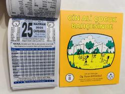 25 Haziran 2025 hediyelik orijinal Türkiye takvim yaprağı (Cin Ali kitabı hediyeli:)