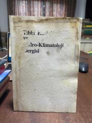 Tıbbi Ekoloji ve Hidro-Klimatoloji Dergisi