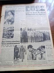 Akşam Gazetesi - 30 Mayıs 1960 - Cemal Gürsel Dün İsmet İnönü İle Görüştü - Osman Bölükbaşı Da Cemal Gürsel'i Makamında Ziyaret Etti -  Handan Akalar Devlet Başkanı Ve Başbakanla İlk Mülakatı Ben Yaptım - İran Şahı Harekâtınızı Tamamen Benimsedik Dedi - Celal Bayar'ın Kızı Nilüfer Gürsoy Fotoğraf - Tutuklular Yassıada'ya Getirilecek - Kıbrıs'ta Türklerinin Hakları Korunacak - Hürriyet Anıtı Akşam'ın Değil Milletin Gençliğe Armağanıdır - Kızkulesi Kahramanı Çizen Suat Yalaz - Dördüncü Murad Siyah Zambak Yazan Suzan Sözen Yazı Dizisi - Amerika Ve Avrupa'ya Tekel Maddelerinin İhraç Edilecek - Mücadele 29 Nisan'da Da Devam Etti - Aşk Var Oldukça Aşk Ve His Romanı Resimleyen Remzi - Soruyor Suçum Ne Yazan Aziz Nesin Köşe Yazısı - Satın Alınan Koca Yazan Luisa Maria Linares Yazı Dizisi - Burası Amerika Yazan Seyhan Bilbaşar - Kont Senlibenli Çizgi Roman - Nazlı İle Hamza Çizgi Roman - Yaralı Gönül Çizgi Roman - Vadiler Hakimi Çizgi Roman - Bize Barbaroslu Derler Yazan Çizen Ratip Tahir Burak