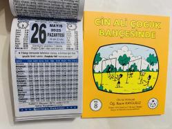 26 Mayıs 2025 hediyelik orijinal Türkiye takvim yaprağı (Cin Ali kitabı hediyeli:)