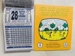 28 Mayıs 2025 hediyelik orijinal Türkiye takvim yaprağı (Cin Ali kitabı hediyeli:)