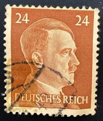 Almanya Pulu - Germany Stamp - Postadan Geçmiş Pul Filateli - DAMGALI - ADOLF HITLER TEMALI PUL , 24 PARA - YABANCI PULLAR, NOSTALJİK DOĞUM GÜNÜ HEDİYESİ