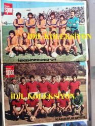 HAYAT SPOR DERGİSİ - 30 KASIM 1977 - SAYI: 48 - İSKENDERUNSPOR 1977 TAKIM KADROSU POSTERİ - KARABÜKSPOR 1977 TAKIM KADROSU POSTERİ - ARKA KAPAK, DİYARBAKIR'LI VEHBİ POSTERİ - DÜZCESPOR 1977-78 TAKIM KADROSU POSTERİ - KAJGANİÇ - SLİMA, ZEKİ DOMAC - VEYSEL SERÇE - TRABZONSPOR - NEJAT KASAPOĞLU - HALİT KIVANÇ - ERGİN SANVER - SEMRA TÜRKÇÜ - SALİH SEZER - YUGOSLAVYA - İSPANYA - BOLİVYA - MACARİSTAN - CEM ATABEYOĞLU - EMİN OĞUZ - FUTBOL ÖĞRETİYORUZ, DANNY BLANCHFLOWER - DİETER MÜLLER - İ REFİ BALKIŞ - ERDEN GÜLEY - CİHANER ÖZTÜRK - POSTERLİ 32 SAYFA TAM TAKIM SPOR DERGİSİ