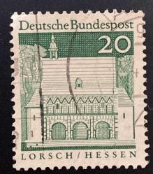 Almanya Pulu - Germany Stamp - Postadan Geçmiş Pul Filateli - DAMGALI - TARİHİ LORSCH MANASTIRI TEMALI PUL , 20 PARA - YABANCI PULLAR, NOSTALJİK DOĞUM GÜNÜ HEDİYESİ