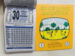 30 Nisan 2025 hediyelik orijinal Türkiye takvim yaprağı (Cin Ali kitabı hediyeli:)