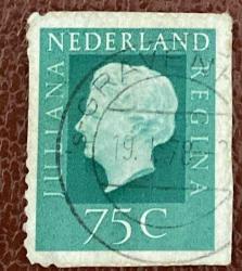Hollanda Pulu - Nederland Stamp - Postadan Geçmiş Pul Filateli - 19 OCAK 1978 DAMGALI - KRALİÇE JULIANA TEMALI PUL , 1.25 PARA - YABANCI PULLAR-NOSTALJİK DOĞUM GÜNÜ HEDİYESİ