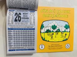 26 Mart 2025 hediyelik orijinal Türkiye takvim yaprağı (Cin Ali kitabı hediyeli:)
