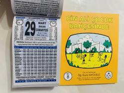 29 Mart 2025 hediyelik orijinal Türkiye takvim yaprağı (Cin Ali kitabı hediyeli:)