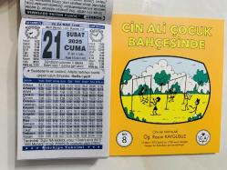 21 Şubat 2025 hediyelik orijinal Türkiye takvim yaprağı (Cin Ali kitabı hediyeli:)