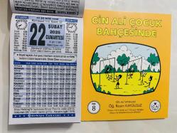 22 Şubat 2025 hediyelik orijinal Türkiye takvim yaprağı (Cin Ali kitabı hediyeli:)