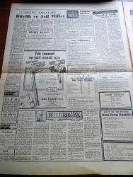 Ulus Gazetesi - 30 Mayıs 1960 - Sabık İktidarın Yarıda Kalan Tertibi - İstanbul Taşlıtarla'da Parayla Tutulan Adamlara Dağıtılmış 7 Bin Silah Ve Asker Elbisesi Ele Geçti - İsmet İnönü Cemal Gürsel'i Ziyaret Etti -   Ankara Vali Ve Belediye Reisi General İrfan Baştuğ Esnafımız Titizlikle Hareket Etmelidir - Orgeneral Cemal Gürsel'in Yabancı Basınla Konuşması - Halk Sıtkı Yırcalı'yı Kızılay'da Yuhaladı - Demokrat Parti'nin Durumu Yazan Bülent Ecevit Köşe Yazısı - Osman Bölükbaşı Güvenle İntizar Etmekteyiz - Cumhuriyetçi Köylü Millet Partisi Heyeti Orgeneral Cemal Gürsel'i Ziyaret Etti - Billur Köşk Yazan Elizabeth Caddell Yazı Dizisi - Büyük Ve Asil Millet Yazan Hıfzı Oğuz Bekata köşe Yazısı - Amerika Küba'ya Yaptığı İktisadi Yardımı Kesiyor - Nazi Harp Suçlusu Eichmann'ı Arjantin'den İsrail Ajanları Kaçırdı - Dünya Ağır Siklet Boks Şampiyonu İngemar Johannson Diyor Ki Geçen Seneden Daha İyiyim Dedi - Spor Toto'da 8 Maç Bilen Kazanıyor - Amatör Kümelerin Dün Oynanan Grup Maçları