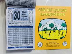 30 Ocak 2025 hediyelik orijinal Türkiye takvim yaprağı (Cin Ali kitabı hediyeli:)