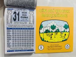 31 Ocak 2025 hediyelik orijinal Türkiye takvim yaprağı (Cin Ali kitabı hediyeli:)