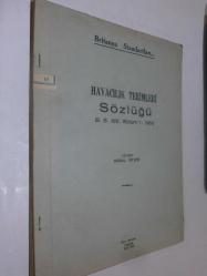 Havacılık Terimleri Sözlüğü B. S. 185: Bölüm 1: 1950 / Britanya Standartları