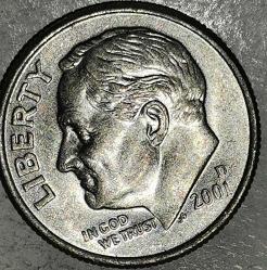 AMERİKA 2001 D   1  DIME