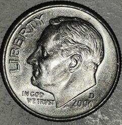 AMERİKA   2000 D    1  DIME