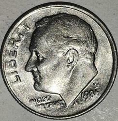AMERİKA   1986 D    1  DIME
