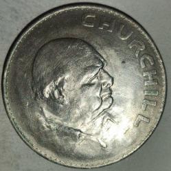 İNGİLTERE 1965 25 PENCE HATIRA Winston Churchill Anıtı KORUMA KAPSULUNDE