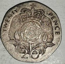 İNGİLTERE  1982  20  PENCE