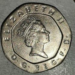 İNGİLTERE  1997   20  PENCE