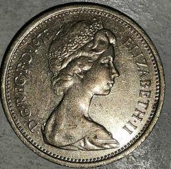İNGİLTERE  1975  5 PENCE