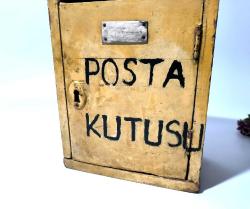 Posta Kutusu - Antika Ahşap Posta Kutusu - Ev Cafe Dekoru