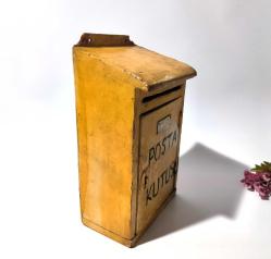 Posta Kutusu - Antika Ahşap Posta Kutusu - Ev Cafe Dekoru