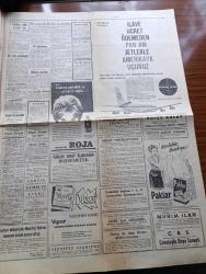Hürriyet Gazetesi - 12 Nisan 1960 - Başvekil Adnan Menderes Rusya'ya Gidiyor - İşçiler Ücretli Yıllık İzin Yapacak - Kruşçef De Bu Ziyaretten Sonra Türkiye'ye Gelecek - Rusya'ya Ziyaretin Sebebi Barışın Takviyesi - İskelede Halat Yerine Mıknatıs - İsimsiz Kadın Aşk Ve His Romanı Yazan Theresa Drake Yazı Dizisi - Balıkhane Neden Kurulmalı Yazan Abdurrahman Benlioğlu - Baskısı Geciken Telefon Rehberi Aboneyi Müşkül Durumda Bırakıyor - Kalp Aldanmaz Aşk Ve Macera Romanı Çizen Faruk Geç - Sevim Çağlayan Her Akşam Kazablanka'da - Sophia Loren'den Paris Düşesine Kadar Herkes Paris'te Toplandı - Ağa Han 17  Yaşında Anuşka İle Sevişiyor- Roja Briyantin - Pan America - Yarınki Çetin Maç İçin Fenerbahçe ve Galatasaray Dün Çalıştılar - Spor Toto 19 Şehirde Oynanacak - Beşiktaş'ın Bayramı Üç Gün Sürecek - Fatoş Çizgi Roman - Güngörmüşler Çizgi Roman - Gökler Hakimi Gordon Çizgi Roman - Nilüfer Çizgi Roman