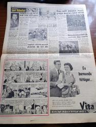 Hürriyet Gazetesi - 22 Nisan 1960 - Kolektif İş Akdi İle İşçiler Grev De İstiyor - Turizm İşleri İçin Ayrı Bir Vekalet Kuruluyor - Güney Kore'de Hükümet İstifa Etti - Bin Adet Kelepçe Satın Alınacak - Real Madrid 3 Barcelona 1 -  Park Otele 14 Kat İlave ediliyor - İsimsiz Kadın Aşk Ve His Romanı Yazan Theresa Drake Yazı Dizisi - Atmosferdeki Radyoaktivite Artıyor - Eski Tersane Caddesi Dün 5 Milyon 600 Bin Liraya İhaleye Çıkarıldı - Dedektif Nik'in Maceraları Çizgi Roman - İstanbul'da Bugün Tiyatro Ve Sinema Programı - İstanbul Ankara Radyosu Programı - Kalp Aldanmaz Aşk Ve Macera Romanı Çizen Faruk Geç -  Nasır'ın Hakikat Haline Gelen Rüyaları Fes Ve Entari Birden Fazla Kadınla Evlenme - Allah Çocukları Unuttu Yazan Oya Baydar Yazı Dizisi - Sevim Çağlayan Her Akşam Kazablanka'da - Balarısı Ahmet Ve Özdemir - Fenerbahçe Ve Vefa Bugün Ankaraya Hareket Ediyor - İstanbul'da Bu Hafta 794.784 Liralık Spor Toto Oynandı - Beşiktaş'ın Bayram Programı Tesbit Edildi - Fatoş Çizgi Roman