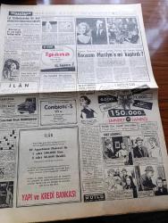 Hürriyet Gazetesi - 7 Mayıs 1960 - Vapurlar Ve Trafik Kısaltılan Gece Yasağı'na Ayarlandı - Yılın Düğünü Prenses Margaret Evlendi - Prenses Margaret'in Düğününden Fotoğraflar - Meclis Dün 25 Dakika Devam Etti - Amerikan Başkanı Eisenhower'in Rusya Seyahati Şüpheli - Spaak Ve NATO Temsilcileri Bursa'yı Ziyaret Edecekler - Havanın Soğuması Sebebiyle Hıdırellez Çok Sönük Geçti - İsimsiz Kadın Aşk Ve His Romanı Yazan Theresa Drake Yazı Dizisi - Dedektif Nik'in Maceraları Çizgi Roman - İstanbul Ankara Radyosu Programı - Simone Signoret Kocasını Marilyn Monroe'yo Mu Kaptırdı - Kalp Aldanmaz Aşk Ve Macera Romanı Çizen Faruk Geç - Hürrem Sultan Yazan Feridun Fazıl Tülbentçi Yazı Dizisi - Pier Angeli Pat Boone'a Aşık Mı Oldu - Allah Çocukları Unuttu Yazan Oya Baydar Yazı Dizisi - Milli Lige 14 Mayıstan İtibaren Konya Ve Bursa'da Devam Edilecek - Ordulararası Basketbolda Amerika Birinci Biz Beşinci Olduk - İngiltere Federasyon Kupası Finali Bugün Oynanıyor - Fatoş Çizgi Roman - Güngörmüşler