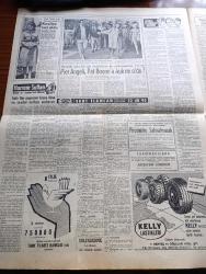 Hürriyet Gazetesi - 7 Mayıs 1960 - Vapurlar Ve Trafik Kısaltılan Gece Yasağı'na Ayarlandı - Yılın Düğünü Prenses Margaret Evlendi - Prenses Margaret'in Düğününden Fotoğraflar - Meclis Dün 25 Dakika Devam Etti - Amerikan Başkanı Eisenhower'in Rusya Seyahati Şüpheli - Spaak Ve NATO Temsilcileri Bursa'yı Ziyaret Edecekler - Havanın Soğuması Sebebiyle Hıdırellez Çok Sönük Geçti - İsimsiz Kadın Aşk Ve His Romanı Yazan Theresa Drake Yazı Dizisi - Dedektif Nik'in Maceraları Çizgi Roman - İstanbul Ankara Radyosu Programı - Simone Signoret Kocasını Marilyn Monroe'yo Mu Kaptırdı - Kalp Aldanmaz Aşk Ve Macera Romanı Çizen Faruk Geç - Hürrem Sultan Yazan Feridun Fazıl Tülbentçi Yazı Dizisi - Pier Angeli Pat Boone'a Aşık Mı Oldu - Allah Çocukları Unuttu Yazan Oya Baydar Yazı Dizisi - Milli Lige 14 Mayıstan İtibaren Konya Ve Bursa'da Devam Edilecek - Ordulararası Basketbolda Amerika Birinci Biz Beşinci Olduk - İngiltere Federasyon Kupası Finali Bugün Oynanıyor - Fatoş Çizgi Roman - Güngörmüşler