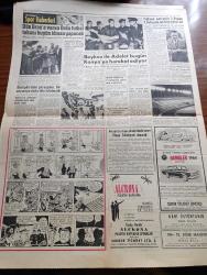 Hürriyet Gazetesi - 12  Mayıs 1960 - Meclis 23 Mayıs'a Kadar 11 Günlük Bir Tatile Girdi - Ankara'da At Yarışlarına İzin Verildi - Sudan Başvekil Yardımcısı Dün Ankara'ya Geldi - Adnan Menderes Dün İstanbul'a Geldi - Atatürk Lalesi Hollanda'da - Eisenhower Hala Zirve Konferansından Ümitli - Ankara'nın Su Projesi İçin Bir Heyet Rusya'ya Gönderiliyor - Ankara'da iki Basın Mahkumiyeti - İsimsiz Kadın Aşk Ve His Romanı Yazan Theresa Drake Yazı Dizisi - Sisi Dağıtacak Bir Cihaz İmal Edildi - Dedektif Nik'in Maceraları Çizgi Roman - Otobüs Tren Rekabeti Gün Geçtikçe Genişliyor - Burç Falınız - Kalp Aldanmaz Aşk Ve Macera Romanı Çizen Faruk Geç - Pascale Petit Brigitte Bardot'un Yerini Alıyor - Lili Saint Cyr Avrupalı Striptizcileri İle Yarışta - Allah Çocukları Unuttu Yazan Oya Baydar - Hürrem Sultan Yazan Feridun Fazıl Tülbentçi Yazı Dizisi - Dün Oran'a Varan Ordu Futbol Takımı Bugün İdman Yapacak - İtalyan Antrenör Sandra Puppo Fenerbahçe'nin Teklifini Kabul Etti - Gündüz Kılıç