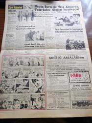 Hürriyet Gazetesi - 14 Mayıs 1960 - Deniz Kuvvetleri Helikopterleri Olan Yeni Kurtarma İstasyonları Kuruyor -  Amerika'dan Bu Maksatla 10 Helikopter Getirtilecek - Başvekil Adnan Menderes Bugün İzmir'e Gidiyor - Denizcilik Bankası Tarafından Boğaz Ağzında Üç Yeni Radyofar İstasyonu Kurulacak - Paris'te Bir Kazada Ölen Ali Han'ın Cenaze Töreni Suriye'de Yapılacak - Örfi İdarenin 29 Numaralı Tebliğ İle İlkokullarda Müsamerelere İzin Verildi - İsimsiz Kadın Aşk Ve His Romanı Yazan Theresa Drake Yazı Dizisi - Dedektif Nik'in Maceraları Çizgi Roman - Burç Falınız - Kalp Aldanmaz Aşk Ve Macera Romanı Çizen Faruk Geç - Allah Çocukları Unuttu Yazan Oya Baydar Yazı Dizisi - Suzie Wong Filmi 36 Milyon Liraya Maloluyor - Paşabahçe - Hürrem Sultan Yazan Feridun Fazıl Tülbentçi Yazı Dizisi - Bugün Bursa'da Vefa Altınordu Fenerbahçe Göztepe Karşılaşıyor - Yarın Yunanistan'la karşılaşacak Ordu Takımımızın Tertibi Belli Oldu - İsmet Yamanoğlu Vefanın Bursa'daki Maçlarda Alacağı Hasılata Haciz Koydurdu