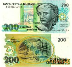 P#221a Brezilya 200 Cruzeiro 1989 ÇİL