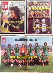 HAYAT SPOR DERGİSİ - 28 ARALIK 1977 - SAYI: 52 - KOCAELİSPOR 1977 TAKIM KADROSU POSTERİ - TARSUS İDMAN YURDU 1977 TAKIM KADROSU POSTERİ - VİNYLEX 1977 TAKIM KADROSU POSTERİ - ENGİN VEREL, FENERBAHÇE - EROL YAŞAR - VEYSEL SERÇE - KAYSERİSPOR - EROL YAŞAR TÜRKALP - MERSİN İDMAN YURDU, ZONGULDAKSPOR - ÖZER IŞIK - HALİT KIVANÇ - BEŞİKTAŞ - ERGİN SANVER - SEMAİ GÜRBÜZ - BECKENBAUER - BAHATTİN DEMİRCAN - CEMİL TURAN, PELE - NESLİHAN BESLER - HAKEME KEL DİYEN YÖNETİCİ - EROL YAŞAR TÜRKALP - CEM ATABEYOĞLU - ÖMER TEPEOĞLU, ATLANTİK SİGORTA - BALKAN BASKETBOL ŞAMPİYONASI - CEM ATABEYOĞLU - ERDEN GÜLEY - ARKA KAPAK, GALATASARAY'LI KALECİ BAHATTİN POSTERİ - POSTERLİ 32 SAYFA TAM TAKIM SPOR DERGİSİ
