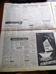 Zafer Gazetesi - 13 Nisan 1960 - Demokrat Parti Meclis Grubunun Neşrettigi Tebliğ - Meclise Verilecek Tahkikat Takriri İttifakla Tasvip Ve Kabul Olundu - Sanayici Tüccar İş Adamı Ve Bankacıların İsmet İnönü'ye Protestosu - Germencik'te Vuku Bulan Zelzele Münasebetiyle Başvekil Adnan Menderes'in Aydın Valisi Hilmi İncesulu'ya Telgrafı - Doktor Fazıl Küçük Kıbrıs Üsler Mevzuunda Yeni Bir Teklifte Bulundu - Brigitte Bardot Eisenhower'a Chessman'ın Affı İçin Mektup Gönderdi - Son Yılların Sanat Olayları Yazan Nuri Sami Koral - Karanlıktaki Kadın Yazan Frank Slangher Yazı Dizisi - Şerefinize Adlı Eser Sahneye Kondu - Güney Kore'de Dün Özel Hal İlan Edildi - Anthony Eden'in Siyasi Hatıraları Yazı Dizisi - İki Yıl Sonra Ay'a İnsan Gönderilecek - Doğu Batı Silahsızlanma Konferansında Görüşmeler - Tek Kurşunla Vurulanlar Yazı Dizisi - Turizm Bankası Kanunu - Spor Toto'da Haftanın Tahmin Ve Tahlilleri - En Büyük İddiası Rekabet Ve Prestij Olan Maç Galatasaray Fenerbahçe - Samsun Güven Otobüsleri