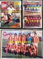 HAYAT SPOR DERGİSİ - 14 ARALIK 1977 - SAYI: 50 -KAYSERİSPOR 1977 TAKIM KADROSU POSTERİ - İZMİRSPOR 1977 TAKIM KADROSU POSTERİ - HATAYSPOR 1977 TAKIM KADROSU POSTERİ - PAUNOVİÇ, BEŞİKTAŞ - VEYSEL SERÇE - FENERBAHÇE BOMBA GİBİ - GALATASARAY - ERDEN GÜLEY - TRABZONSPOR - HALİT KIVANÇ - BREZİLYA'NIN YENİ MİLYONERİ ZİCO - GÜLNAZ ENSÜ - SALİH SEZER - SÜPER KUPA GALİBİ LİVERPOOL - OĞUZ LEVENT - TARIK BİLGİN - OĞUZ LEVENT - CEM ATEBEYOĞLU - ABDÜLKADİR KÜÇÜKGÖZLÜ - MİLLİ AMİGO BİROL - MEHMET OSMAN - SOVYET SPOR BAKANI DENİSSOV - HAMDİ SERPİL TÜZÜN - KENNY DALGLISH - CEM ATABEYOĞLU - ERDEN GÜLEY - ARKA KAPAK, ESKİŞEHİRSPOR'LU İSMAİL ARCA POSTERİ - POSTERLİ 32 SAYFA TAM TAKIM SPOR DERGİSİ