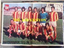 HAYAT SPOR DERGİSİ - 14 ARALIK 1977 - SAYI: 50 -KAYSERİSPOR 1977 TAKIM KADROSU POSTERİ - İZMİRSPOR 1977 TAKIM KADROSU POSTERİ - HATAYSPOR 1977 TAKIM KADROSU POSTERİ - PAUNOVİÇ, BEŞİKTAŞ - VEYSEL SERÇE - FENERBAHÇE BOMBA GİBİ - GALATASARAY - ERDEN GÜLEY - TRABZONSPOR - HALİT KIVANÇ - BREZİLYA'NIN YENİ MİLYONERİ ZİCO - GÜLNAZ ENSÜ - SALİH SEZER - SÜPER KUPA GALİBİ LİVERPOOL - OĞUZ LEVENT - TARIK BİLGİN - OĞUZ LEVENT - CEM ATEBEYOĞLU - ABDÜLKADİR KÜÇÜKGÖZLÜ - MİLLİ AMİGO BİROL - MEHMET OSMAN - SOVYET SPOR BAKANI DENİSSOV - HAMDİ SERPİL TÜZÜN - KENNY DALGLISH - CEM ATABEYOĞLU - ERDEN GÜLEY - ARKA KAPAK, ESKİŞEHİRSPOR'LU İSMAİL ARCA POSTERİ - POSTERLİ 32 SAYFA TAM TAKIM SPOR DERGİSİ
