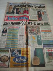 SABAH MELODİ GAZETESİ VE SABAH TELERAMA GAZETESİ KADINLARA ÖZEL -28 Şubat 1993 -Karikatürler-Walt Disney/Boncuk-Mort Walker-Dick Browne/Bizim Aile-Tom Armstrong/Marvin-Graham Allen-John Dodd/Kral Kedi-Süleyman Turan/Dön Artık-Astroloji-Bülent Kısa-Klinik-Meltem Pusat-Telerama Programı-Sabah Filmleri-Öğlen Filmleri-Akşam Filmleri-Erdoğan Sevgin-michael jackson-bizimkiler-mehveş emeç-altan aşar-çetin emeç-bilkent üniversitesi-san remo-geleceğin savaşçısı-kaçık-hazine arayanlar-kızıl ateş-en büyük yumruk-cüneyt arkın-meral orhonsay-öten kuşun yuvası-ayna-nur sürer-suavi eren-hikmet çelik-türkan şoray-faruk Peker-alo arkadaş-ortaköy-zeynep çeyiz-bizim koltuk-ahmet altan-neşe güzel-nazan öncel-selin aktan-hain sanatçısı-yaman okay-halit kıvanç-nevzat okçugil-kayhan yıldızoğlu-roma devri-dünya listelerinden-teli gün-kanun ve düzen-yerli klipler-iftar vakti-vahşi batının kralı-küçük ninja-harika dünyası-yıldız savaşları-pembe panter-basın kulübü - İdil Koleksiyon
