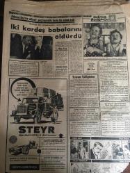 YENİ SABAH GAZETESİ 3 HAZİRAN 1963 YIL :26 SAYI :8700--Yemenliler Suud 'un 10 Kamyonunu Bombaladı --Adalet Partisinde Islahat Yapılacak --21 Mayıs sanıkları için özel mahkeme kuruldu --Bir doktor  yüzünden 19 hemşire istifa etti --Evde kalmış kızlar için kısmet açılıyor ---Kalp ameliyatı ,Hacettepe Tıp Merkezinde 2 Yıl Önce Yapılmıştır ---Üç derece üstünde :Siyavuşgil ---İki kardeş babalarını öldürdü --Yumuşak sesli bir ses sanatkarı :Bekir Sıtkı Sezgin --Orhan Şener in kekeme olduğunu biliyor musunuz ?--Sinemalar : Atlas : Cinayet Var ,İnci :İki Gemi Yan Yana ,Lüks :Devlerin İntikamı --Sofya da ikincilik için mücadele ediyoruz --Beşiktaş Beykoz a puan kaptırdı :1-1--- Fenerbahçe  ,D.Spor a fark yaptı :4-1--İzmir de Gençlerbirliği Karşıyaka yı 3-1 yendi ---İst.Spor : 5 K.Paşa :2--Dil Bayramı Karaman da Kutlanıyor ---Kabataş İskelesi Kasası Soyuldu --Papa son dakikalarını  yaşıyor --Tanrı misafiri ev sahibini bıçakladı --