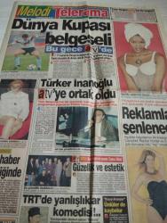 SABAH MELODİ GAZETESİ VE SABAH TELERAMA GAZETESİ KADINLARA ÖZEL -13 Nisan 1994 -Karikatürler-Walt Disney/Boncuk-Mort Walker-Dick Browne/Bizim Aile-Tom Armstrong/Marvin-Graham Allen-John Dodd/Kral Kedi-Süleyman Turan/Dön Artık-Astroloji-Bülent Kısa-Klinik-Meltem Pusat-Telerama Programı-Sabah Filmleri-Öğlen Filmleri-Akşam Filmleri-Erdoğan Sevgin-Dünya kupası belgeseli-yalan rüzgarı-son söz sevginin-türk sineması-türker inanoğlu-ay yıldız-fulya ergüneş-ankara televizyonu-ali Öztürk seçildi Rutkay aziz-cansu akbel-arzum ona-mustafa toner-cemil ipekçi-seçil Baykara seçilge Mehmet güleryüz-feyyaz yalçın-coşkun sabah sessiz gelin Fuat güner-perihan abla-süper baba-uzayda hayat-ali poyrazoğlu-yüksek tansiyon-fatih ürek-yeleğin altın çağı-vurgun-gönül yazar-Cüneyt arkın-küçük dünyalar-galatasaray-moskova-şalvar davası-şener şen-müjde ar-halil ergün-pembe mutlu-sevinç pekin-ilyas salman-müge güler-halime gülme-bisküvi fabrikası-seni seviyorum-yaşar alptekin-melike zobu-küçük kahramanlar-çöpçatan