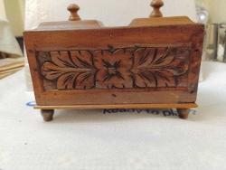 DR13---OSMANLI AHŞAP KAHVE ŞEKER KUTUSU