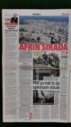 Hürriyet Gazete 9 Mart 2018 Afrin'e İki Adım Kaldı,Recep Tayyip Erdoğan,Ercan Yazgan Hayatını Kaybetti,Kemal Kılıçdaroğlu,Fatih Terim,Aykut Kocaman,Volkan Demirel,Mustafa Cengiz,Fikret Orman,Hakan Çalhanoğlu,Hakan Baş,Theresa May,Suudi Prens Muhammed,Müjde Ar,Cem Yılmaz,Yaşar Gaga,Ajda Pekkan,Emel Müftüoğlu,Mustafa Sandal,Demir Demirkıran,Büşra Develi,Kenan İmirzalıoğlu,Hazal Filiz Küçükköse,Neutec - Migros - Etstur Reklamı