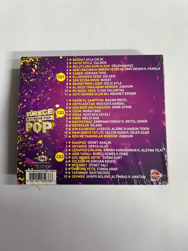 Türkçe pop -32 Türkçe Karışık Pop Orijinal cd Müzik Yılmaz Video